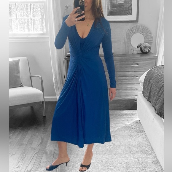 Escada Midi Blue Dress